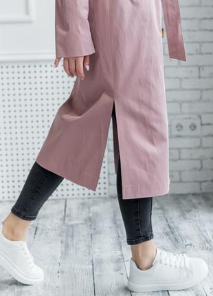 Длинный тренч плащ 5