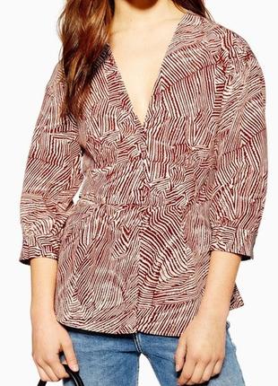 Блузаtopshop принт зебра