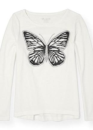 Хлопковая кофта лонгслив реглан the children's place на девочку 4, 7-8, 10-12 и 14 лет