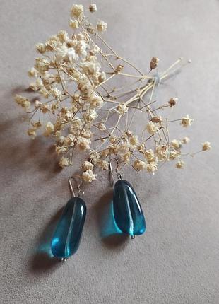 Серьги с посеребренными или серебряными застежками