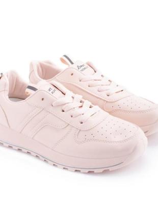 Стильные розовые пудра кроссовки на платформе толстой подошве модные кроссы3 фото