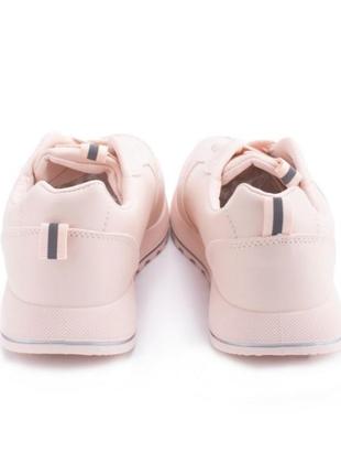 Стильные розовые пудра кроссовки на платформе толстой подошве модные кроссы5 фото