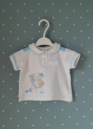 Футболка-поло/сорочечка ovs (італія) на 1-3 місяці (розмір 56)