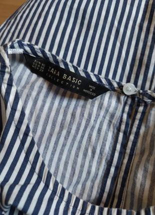 Стильная,хлопковая блуза,блузка,оригинальный рукав 3/4,жемчуг от zara6 фото