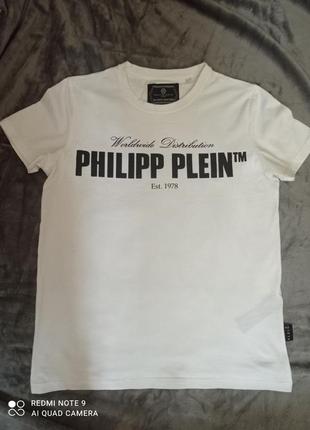 Футболка біла philipp plein s-m3 фото