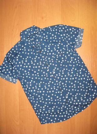 Рубашка "george" размер 6-7 лет. рост 116-122 см.