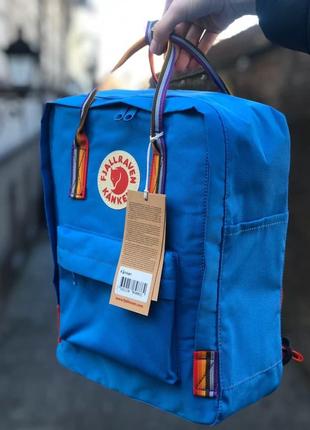 Рюкзак fjallraven kanken classic blue rainbow 16 л / smb4 фото