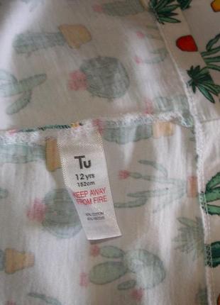 Летнее платье от tu (англия) в кактусах с завязкой спереди на 12 лет7 фото