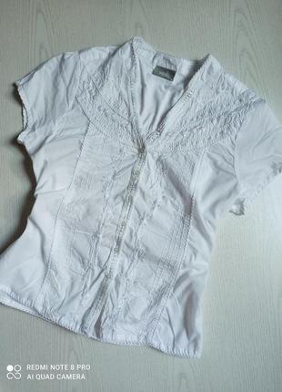 Снижено! легкая блуза рубашка блуза с вышивкой и бисером4 фото