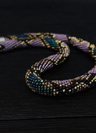 Кольє джгут пітон змія бісер