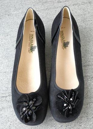 Шкіряні фірмові красиві туфлі від waldläufer 37 р - оригінал