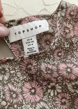 Хлопковий , вишитий комбез шортами topshop ,розмір s❤️8 фото