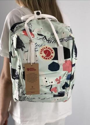 Рюкзак канкен большой, fjallraven kanken big, красный, арт, art, акция, подарок, школьный, шкільний портфель3 фото