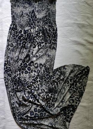 Сарафан з холодною тканини принт леопард