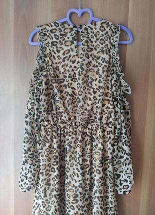 Шифонова сукня анімалістичного прінту7 фото