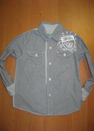 Рубашка "dossini" размер 5 лет. рост 110 см. 2