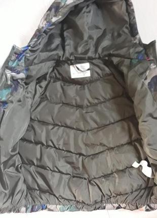 Zara куртка демисезонная с капюшоном тонкий пуховик на девочку 116 см _ курточка осінь на дівчинку4 фото