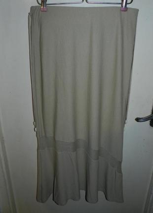 Элегантная,трикотажная-стрейч,длинная юбка,бохо,большого размера,martex7 фото