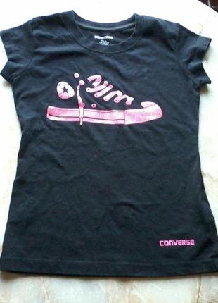 Футболка на дівчинку фірми converse вік 8-10 років розмір 128-140