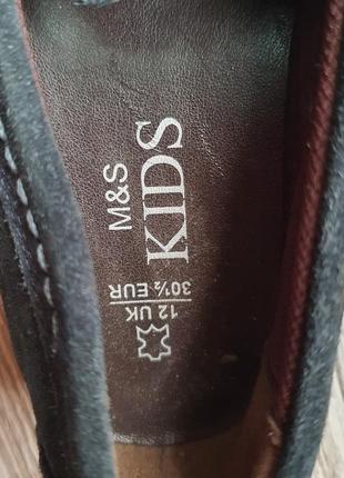 Туфли мокасины кожа m&s12uk 29,5-30,5р5 фото