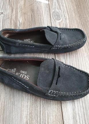 Туфли мокасины кожа m&s12uk 29,5-30,5р