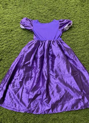 Платье рапунцель на 7-8лет2 фото