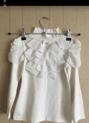 Трикотажная блуза для девочки на рост 116-122.3 фото