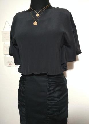 Люкс бренд 100% шелк роскошное фирменное шёлковое платье с открытой спинкой супер качество!!!1 фото