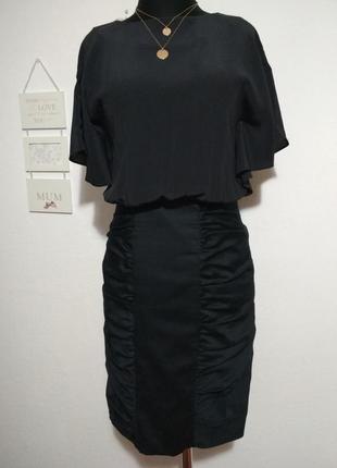Люкс бренд 100% шелк роскошное фирменное шёлковое платье с открытой спинкой супер качество!!!4 фото