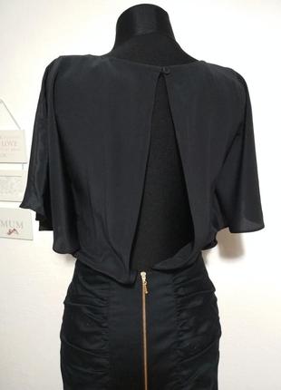 Люкс бренд 100% шелк роскошное фирменное шёлковое платье с открытой спинкой супер качество!!!6 фото