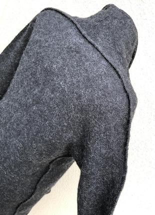 Исландская шерсть 100%,серый кардиган реглан,кофта,пальто,премиум бренд,geysir,6 фото