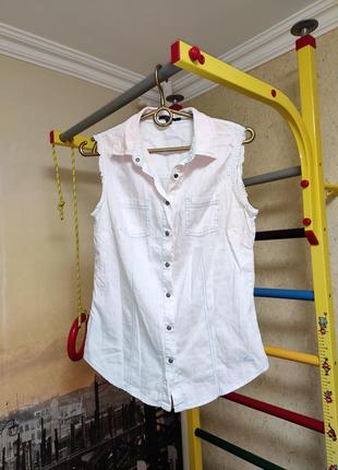 Чудесная ддинсовая рубашка