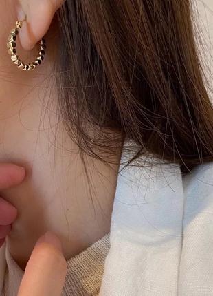 Серьги кольца