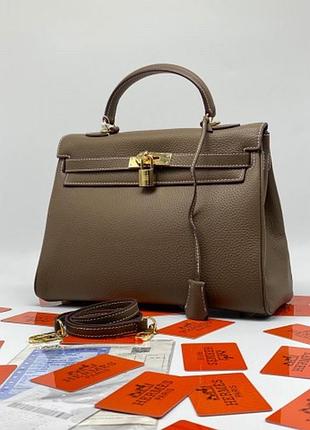 Сумка в цвете кофе в стиле hermes kelli 🔝💥🔝