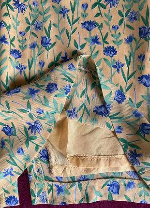 Юбка карандаш в цветочный принт