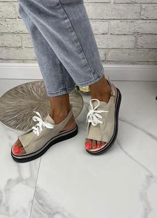 Босоножки кожа замш👣👠🔥