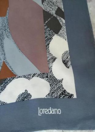 Красивый платок из саржевого шёлка loredano3 фото