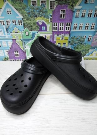 Crocs platform чёрные3 фото
