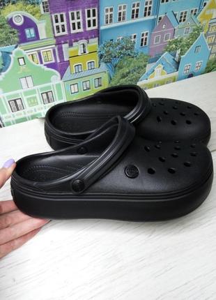 Crocs platform чёрные6 фото