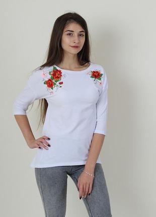 Вышиванка женская трикотажная "лакоста" 4556б