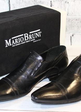 Туфлі, лофери mario bruni. італія. оригінал. р-н 45.2 фото