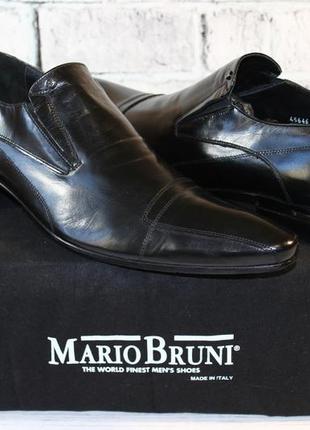 Туфлі, лофери mario bruni. італія. оригінал. р-н 45.5 фото