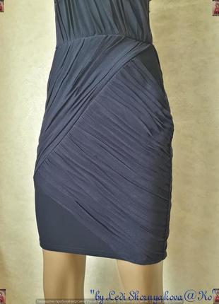 Фирменное lipsy нарядное мини-платье на одно плечё с паетками и фатином, размер м-ка5 фото