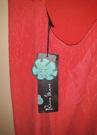 Вечернее коралловое платье в пол. спина оькрыта .ткань гипюр .размер s5 фото