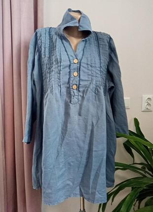 Батальная льняная туника
пог-70см