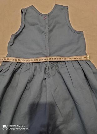 Хлопковое  платье сарафан с вышивкой шикарное премиум класса органический хлопок2 фото