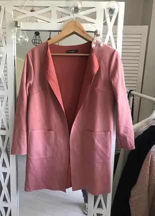 Замшевое пальтишко - кардиган