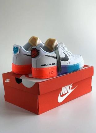 Світять, шкіряні, бомбезні кросівки nike airforce have a good game4 фото