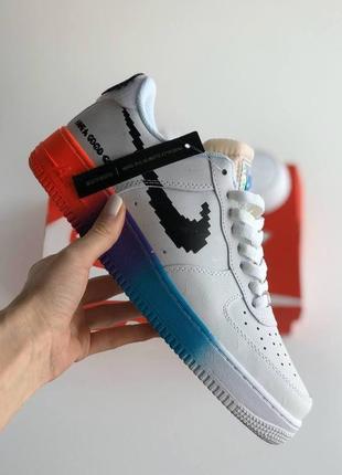 Світять, шкіряні, бомбезні кросівки nike airforce have a good game5 фото