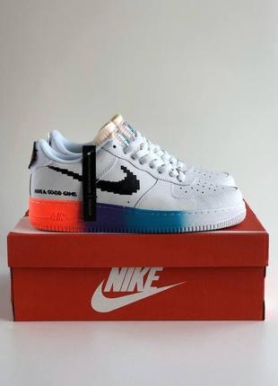 Світять, шкіряні, бомбезні кросівки nike airforce have a good game3 фото